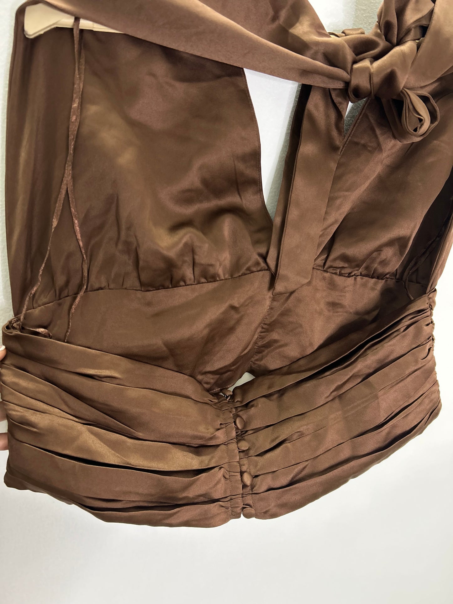 Satin Halterneck Top