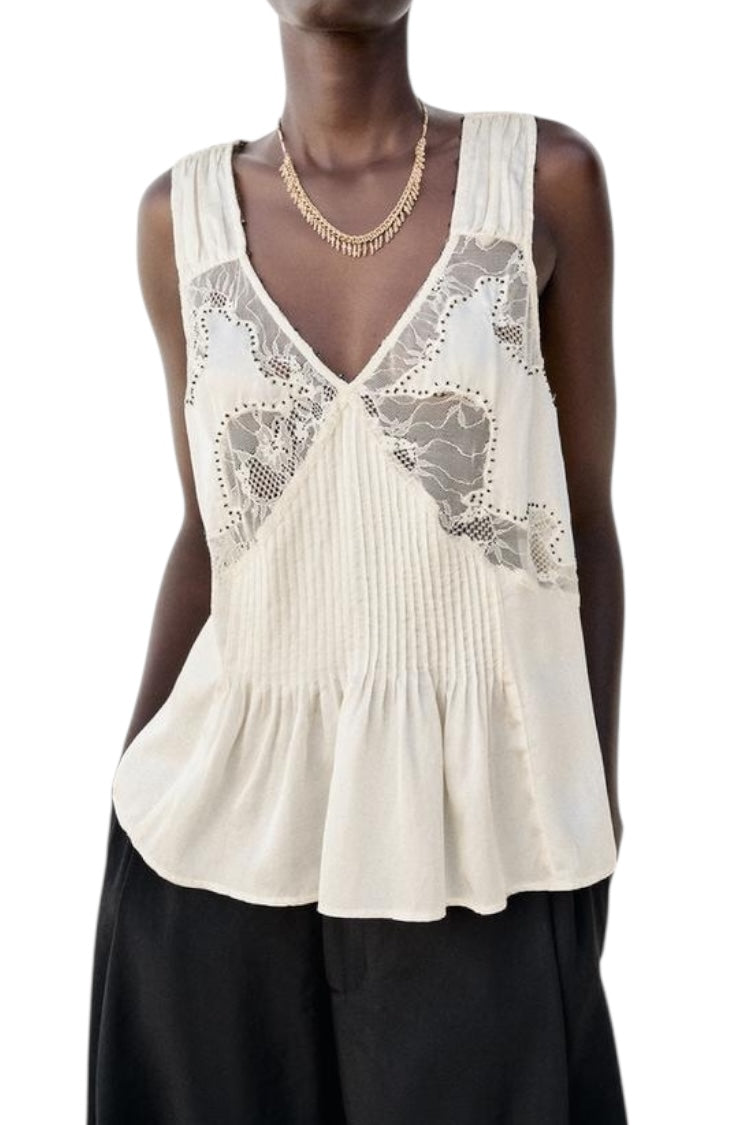Zara Beaded Top: 36”