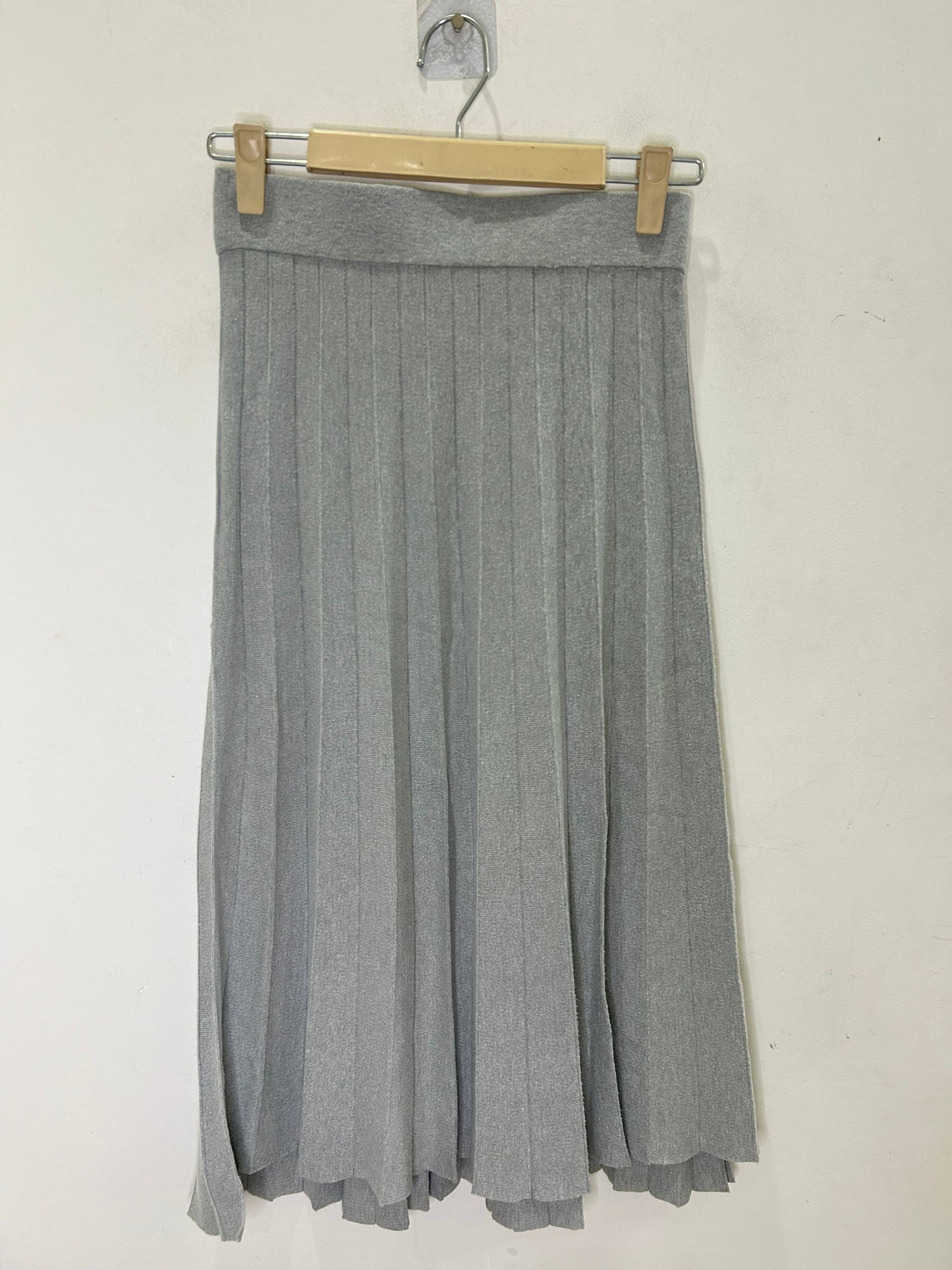 Grey Slit Skirt