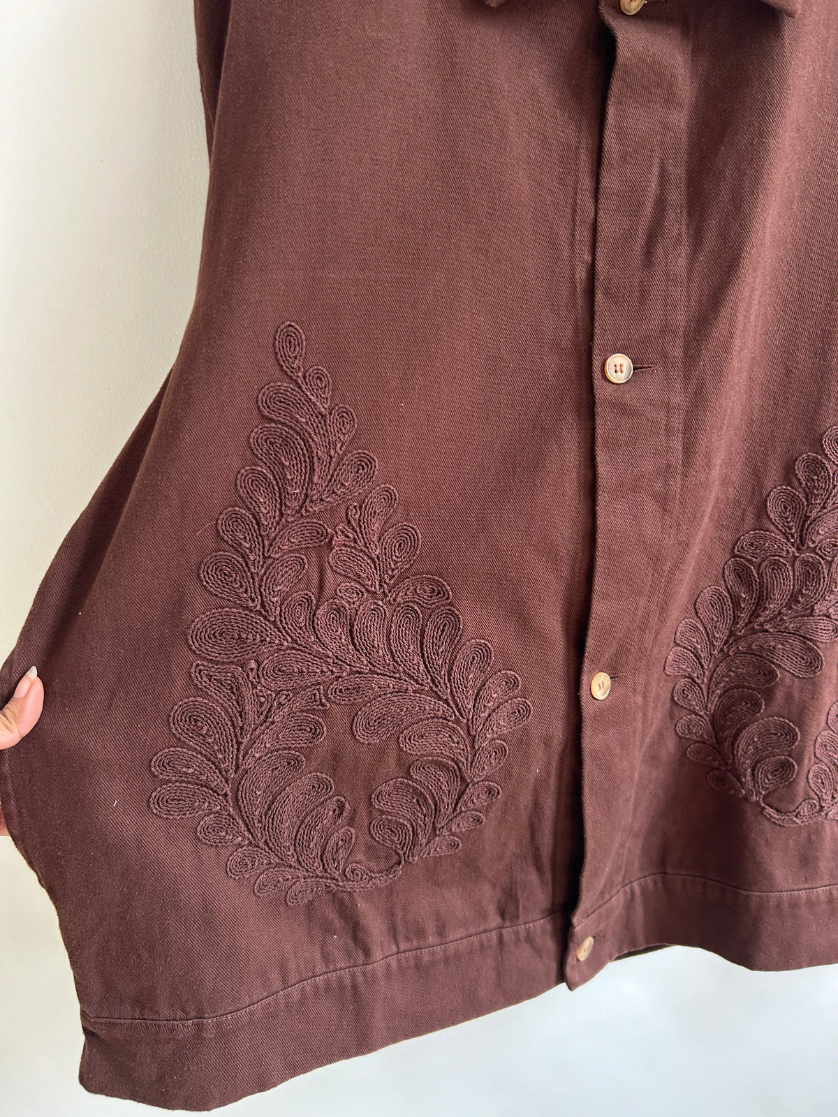 Brown Cotton Jacket: 50”