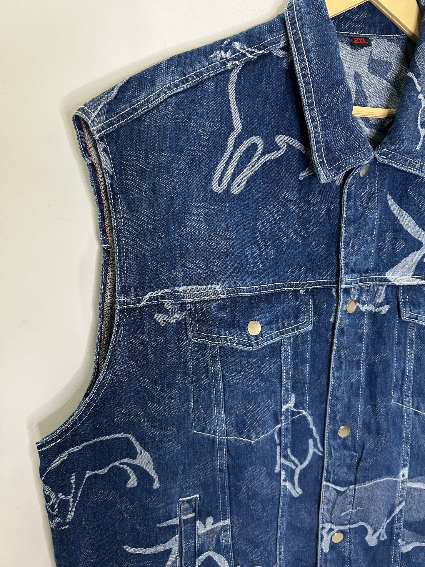 Vintage Denim Yak Vest