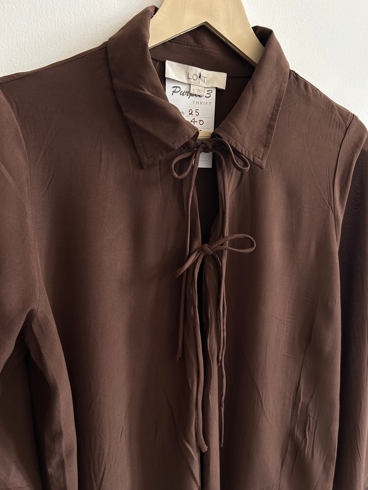 Brown Knot Top