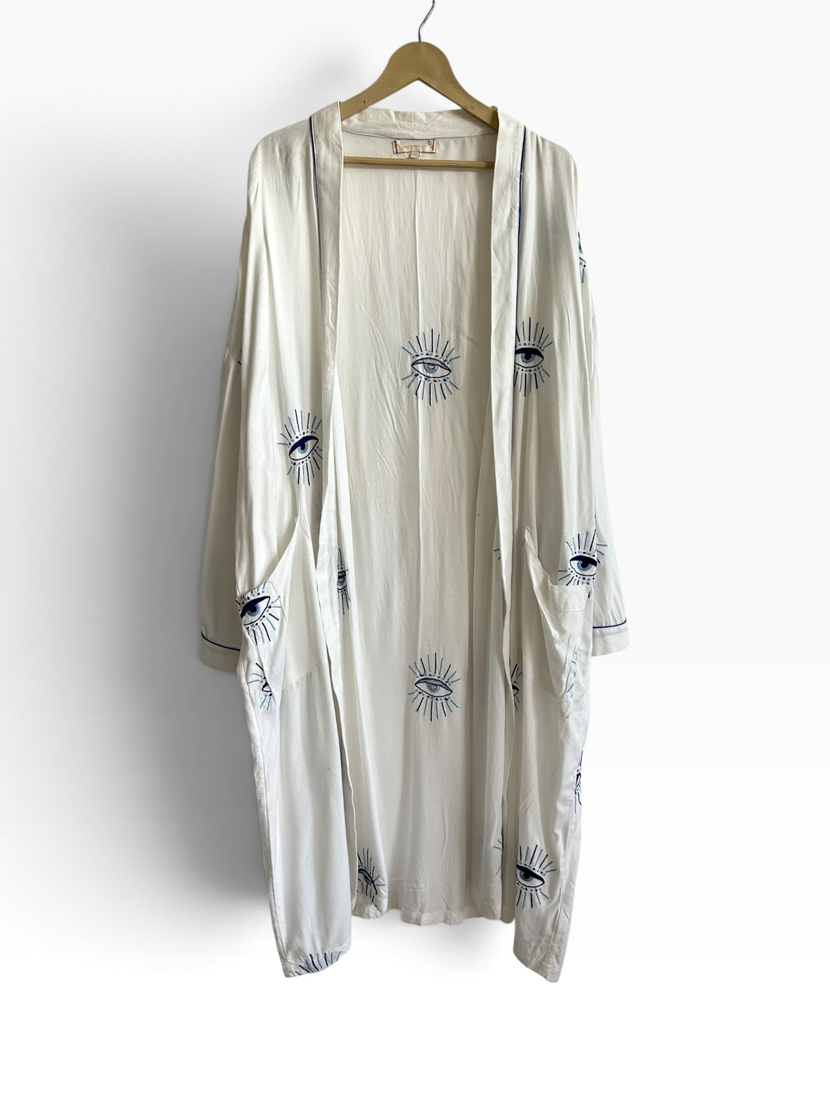 White Evil Eye Shrug: 60”
