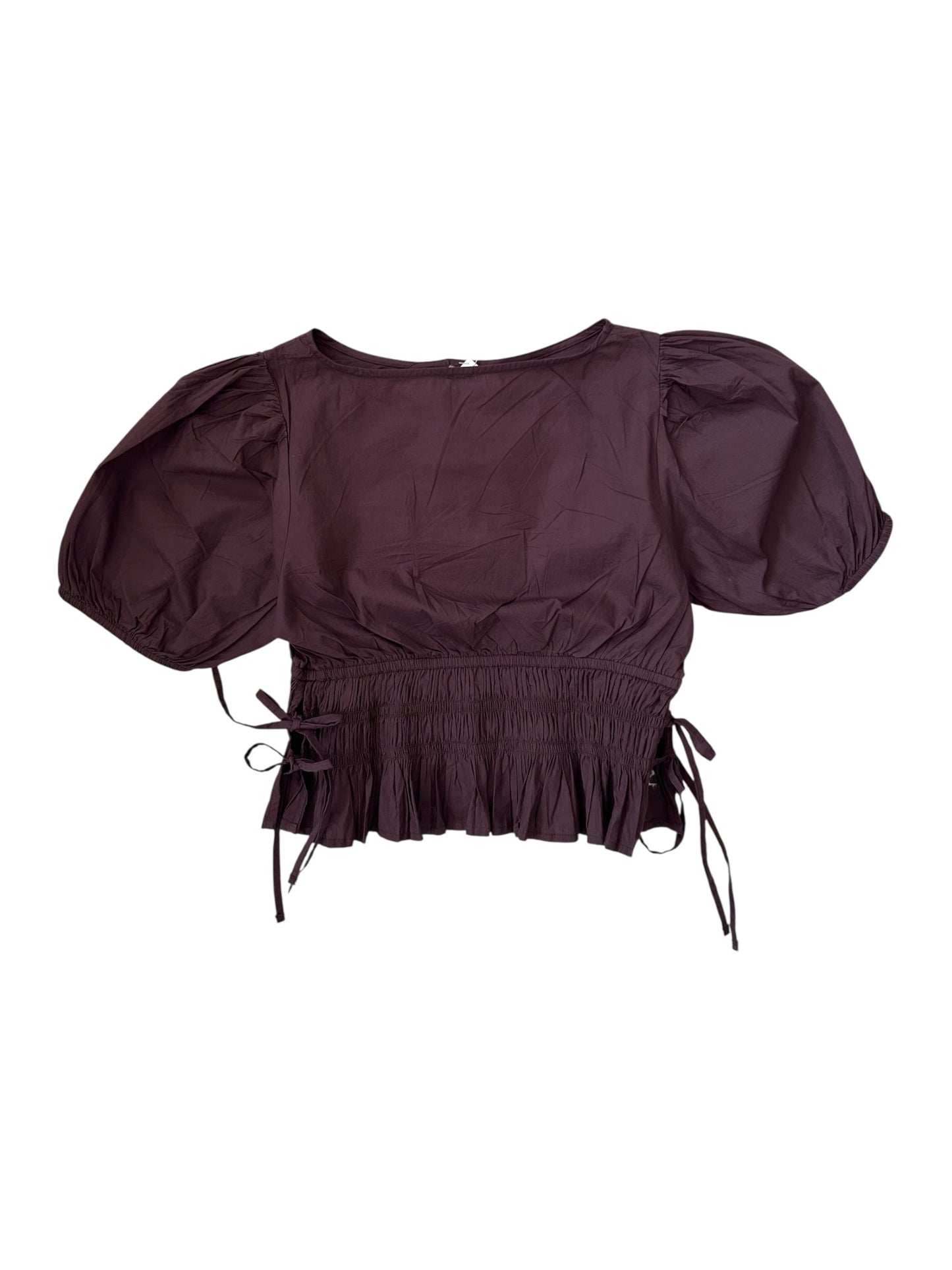 Brown Side Knot Top