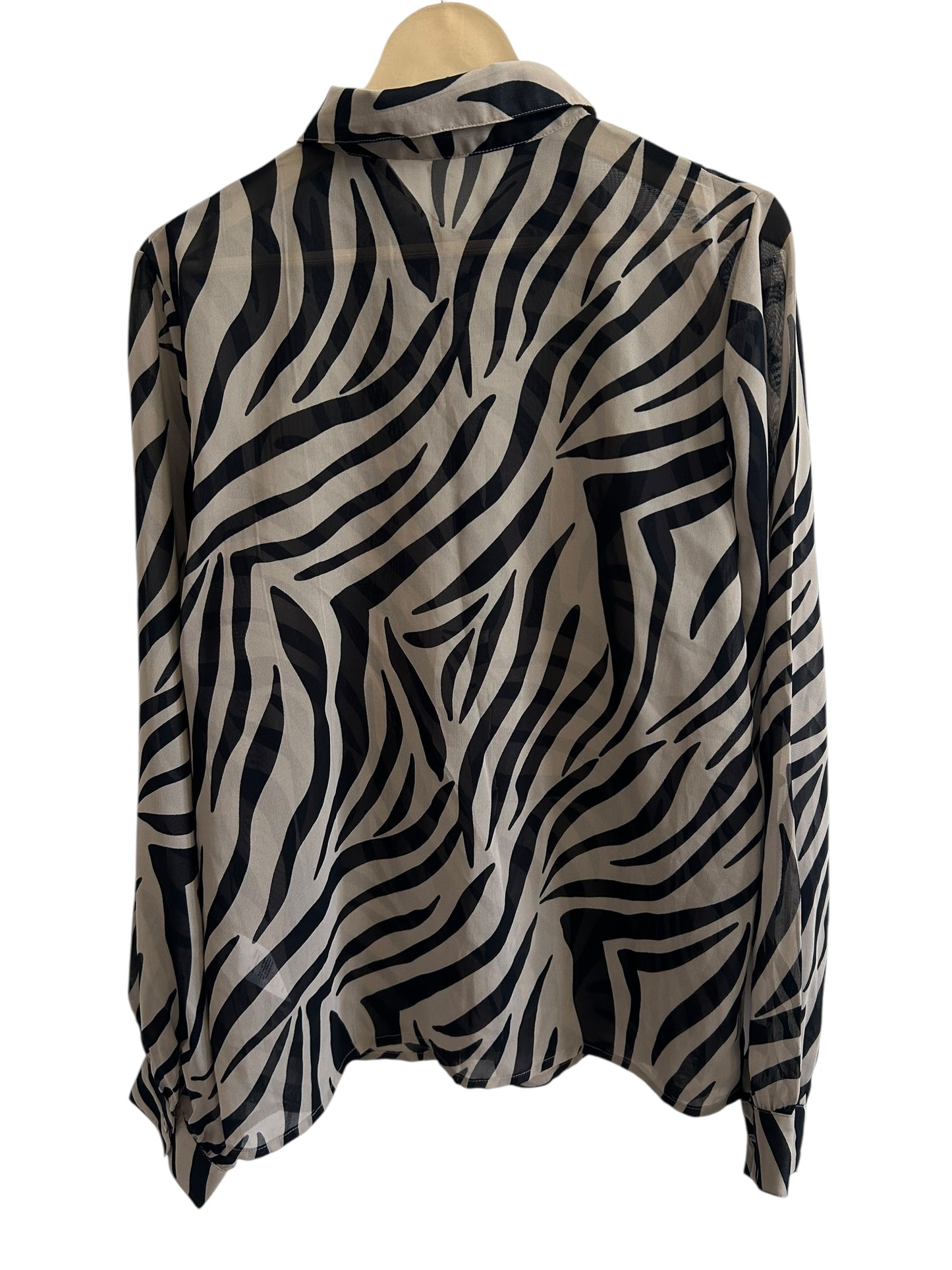 Boohoo Zebra Print Shirt