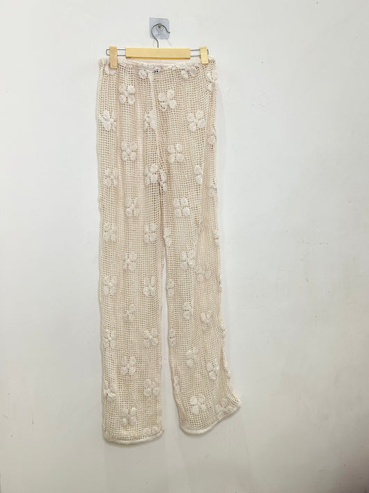 Crochet Beige Pants