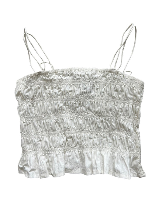 Ruched White Top