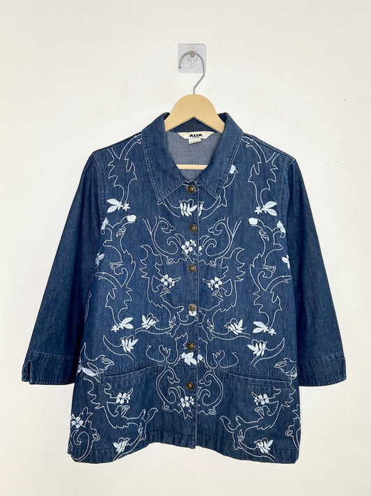 Embroidered Denim Shirt/ Jacket