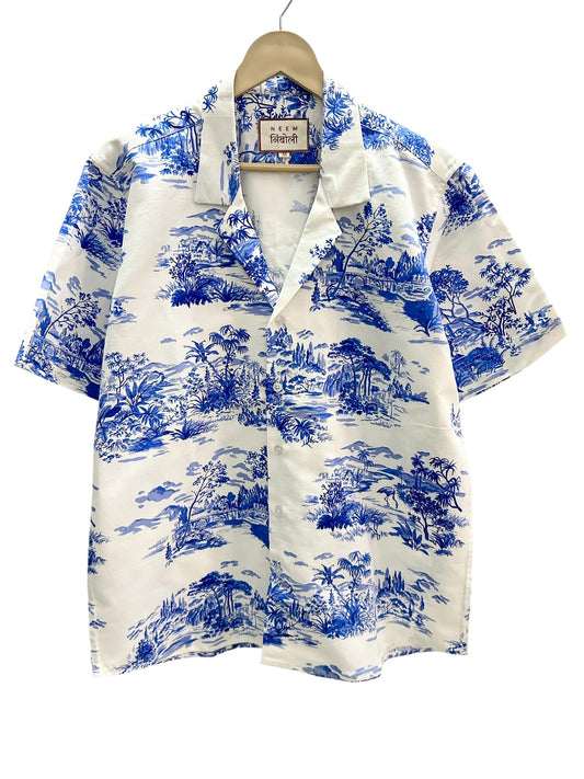 Cotton Hawain Print Shirt