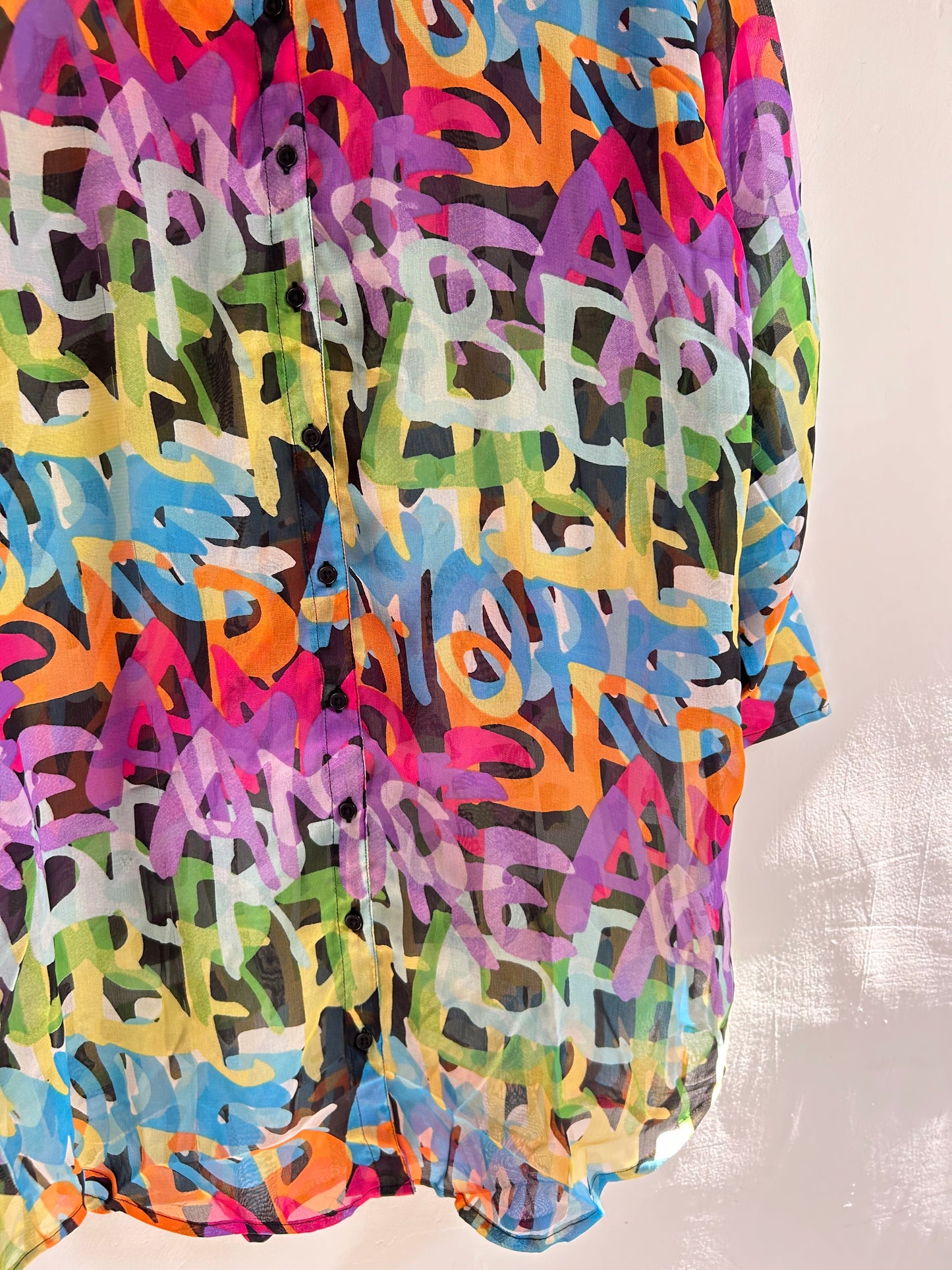 Letter Print Shirt 50”