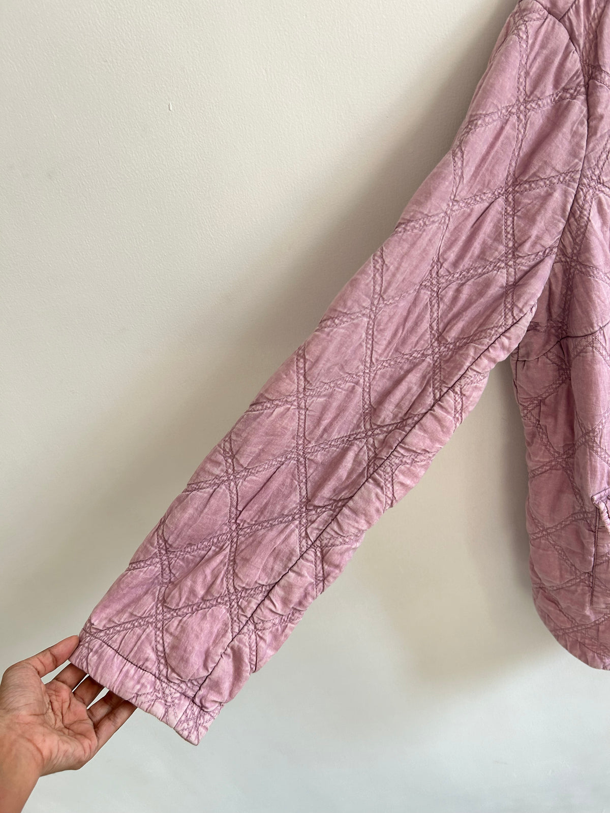 Mauve Quilted Jacket: 52”