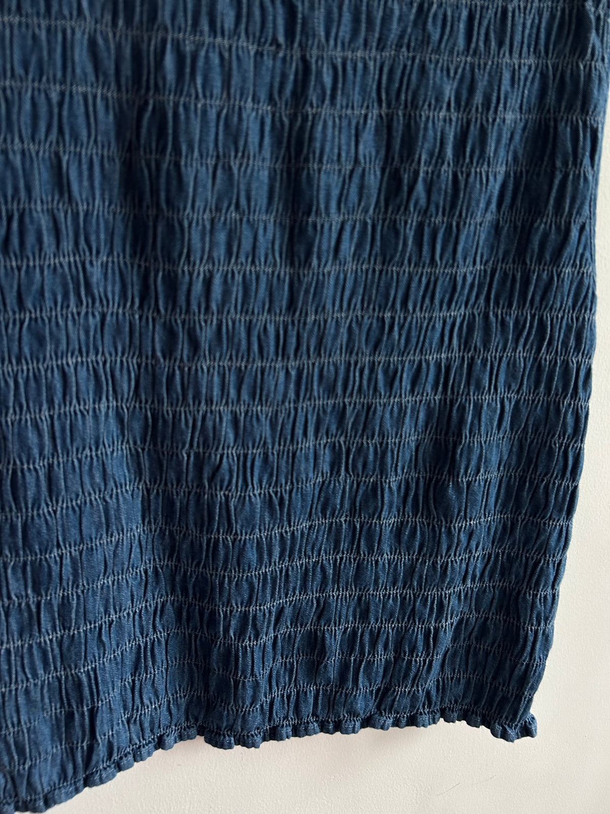 Blue Ruched Top:38”