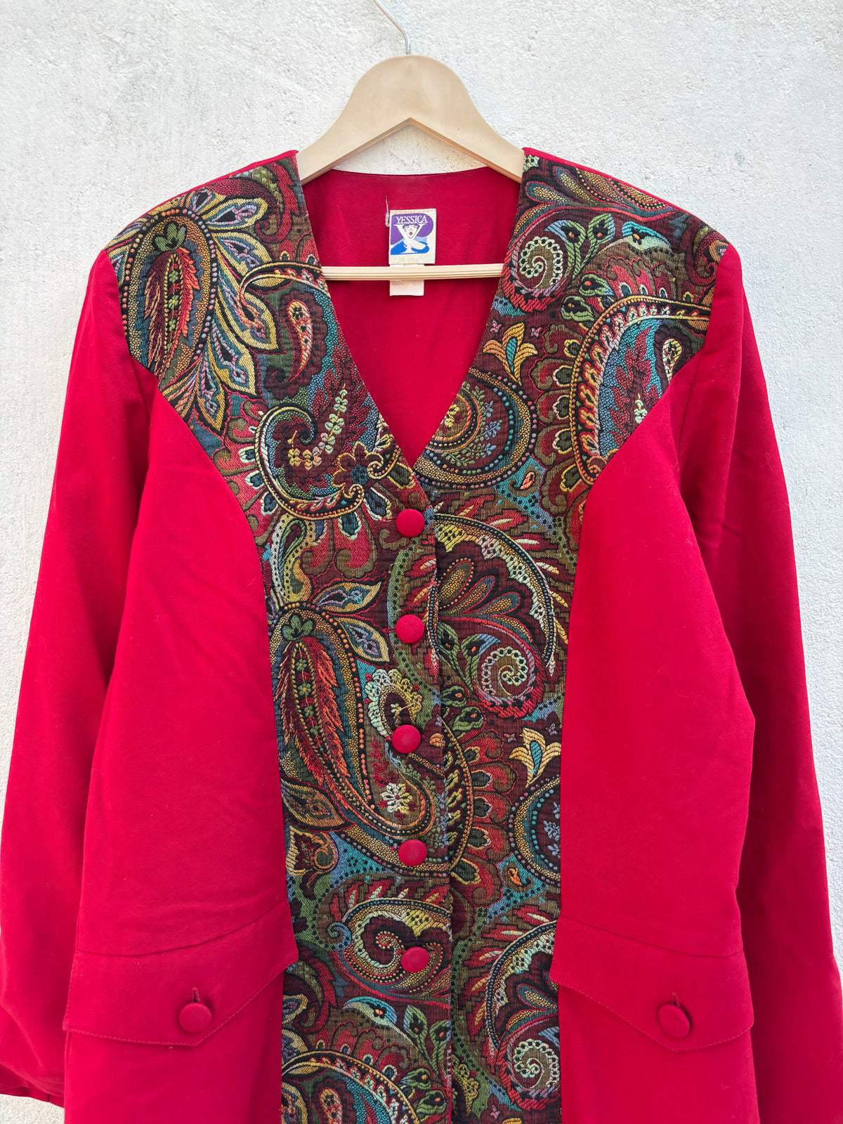 Yessica Paisley Vintage Jacket: 42”
