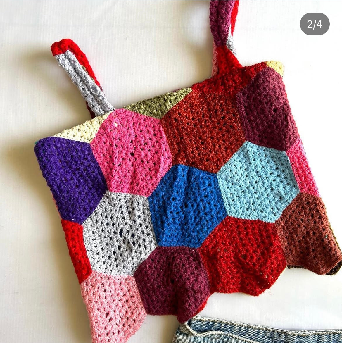 Patchwork Crochet Top