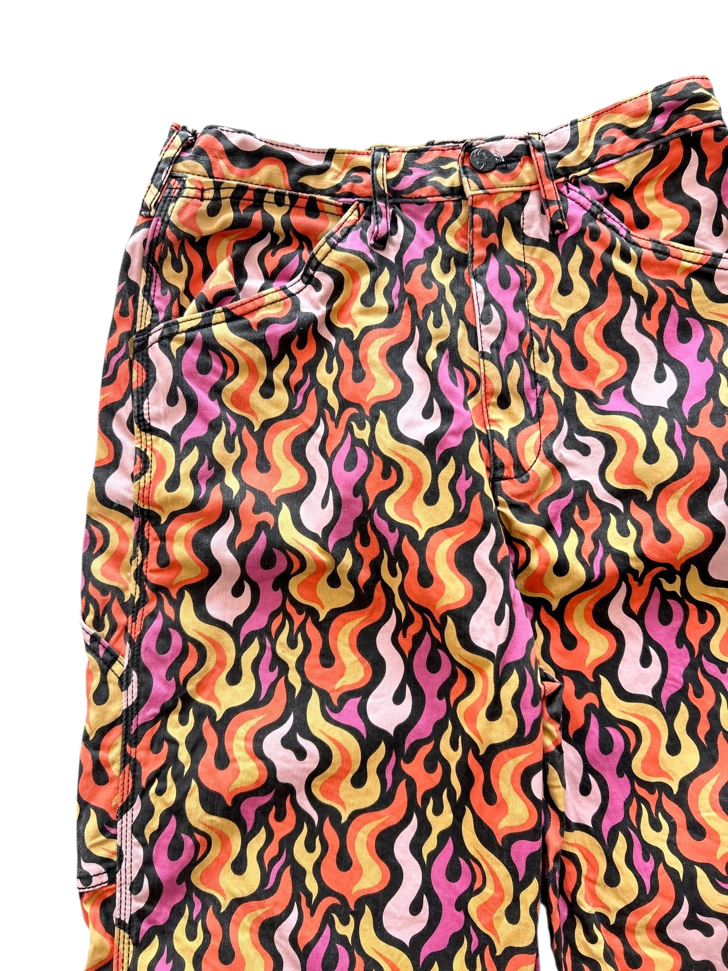 Fire Print Jeans