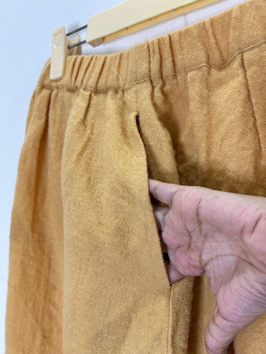 Yellow Embroidered Skirt (with Pockets)