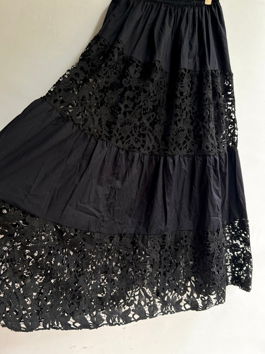 Lace Black Skirt