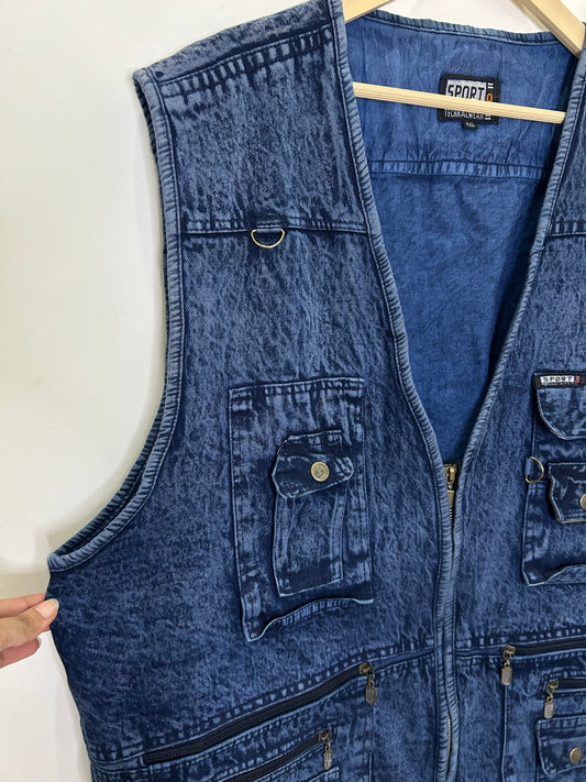 Denim Utility Vest