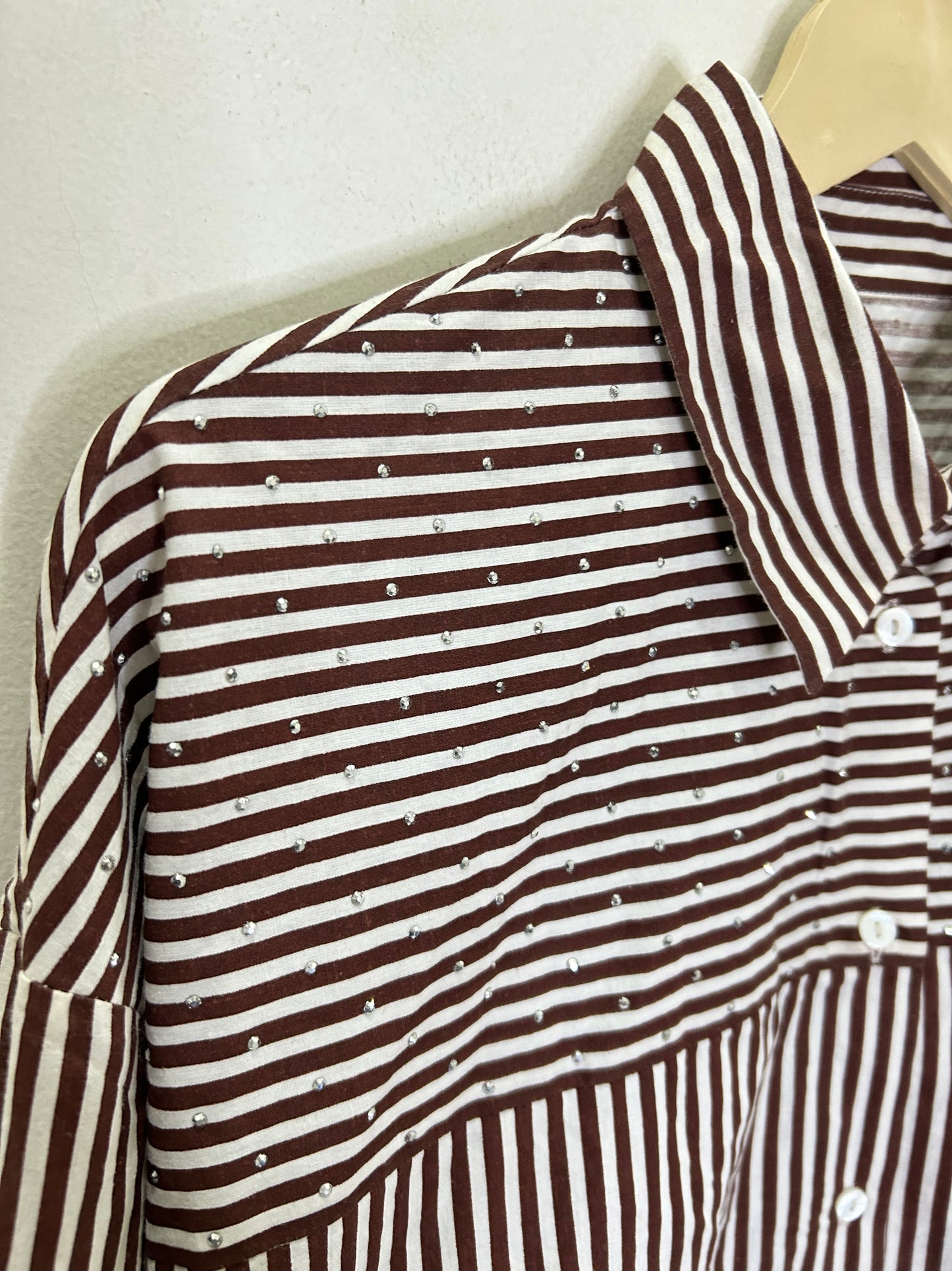 Striped Embellished Shirt