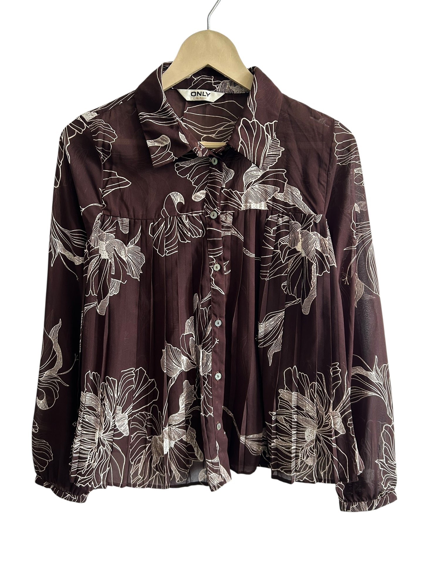 Brown Floral Top