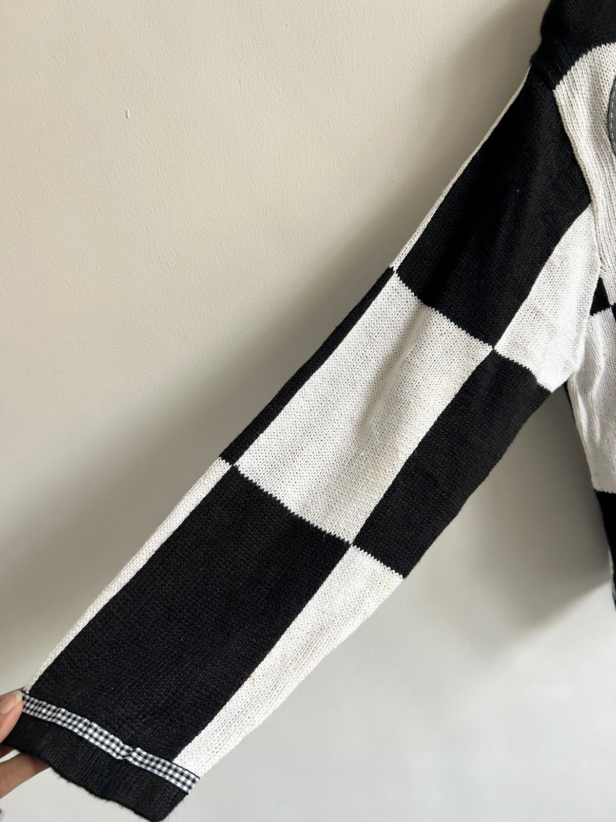 Vintage Shoe Patchwork Cardigan
