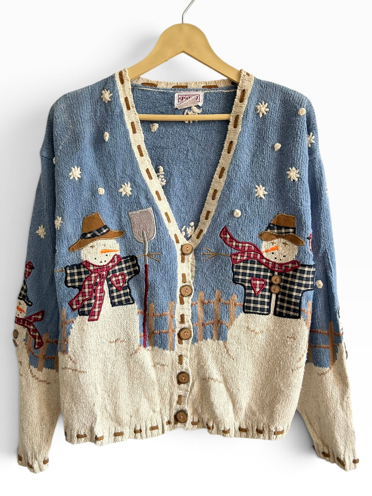 Snowman Knit Cardigan