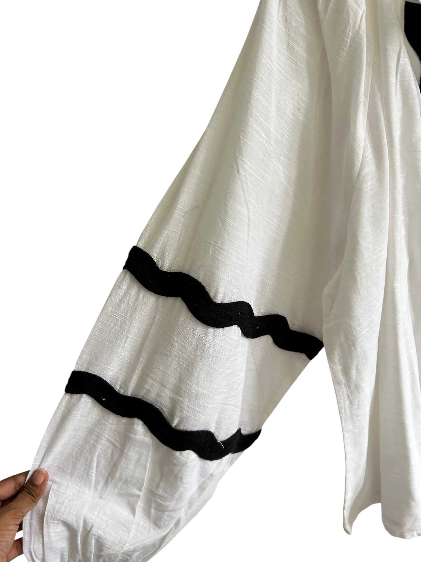 Boohoo White Cotton Top
