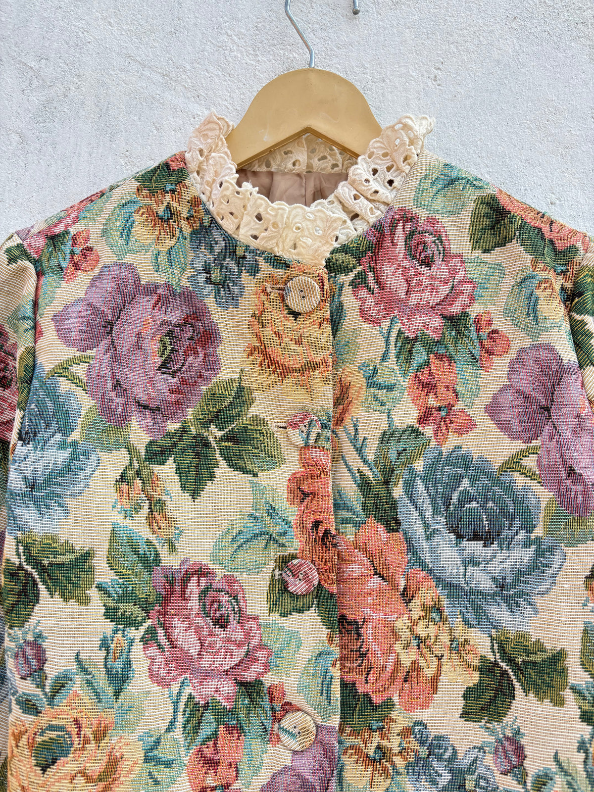 Vintage Floral Jacket: 36”