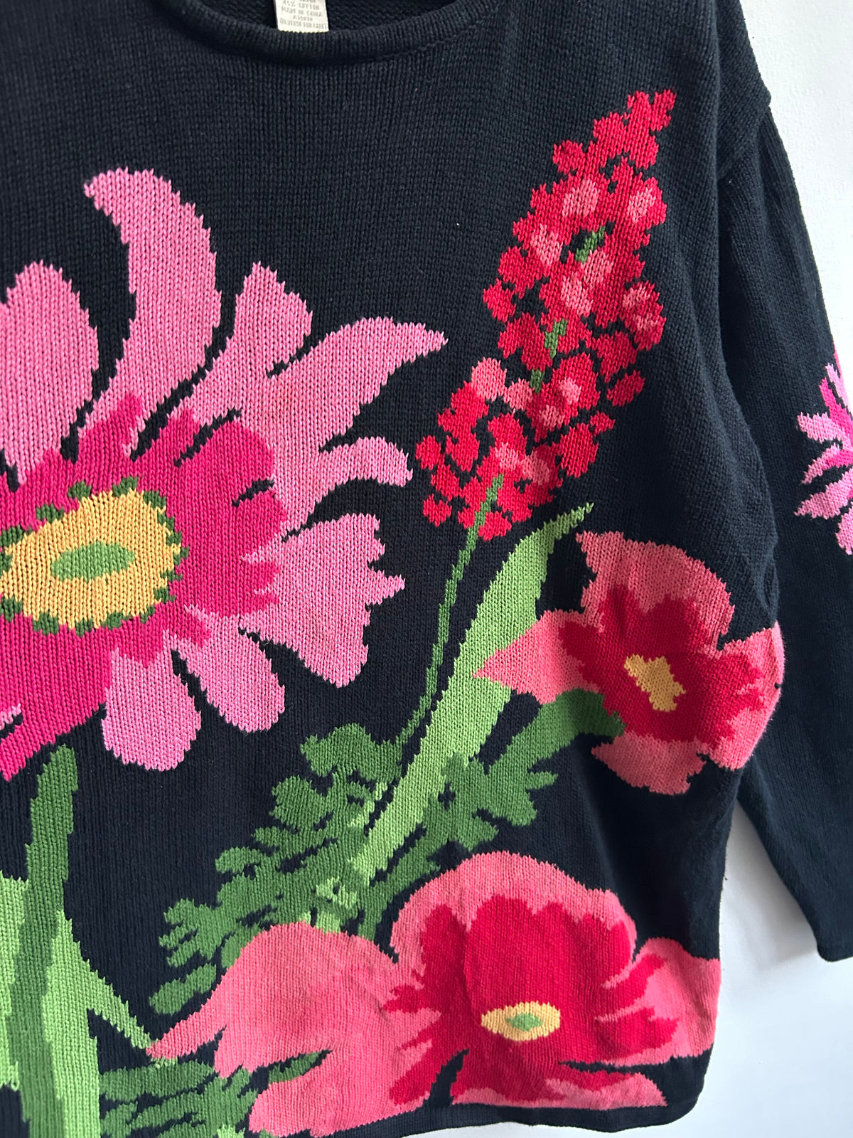 Vintage Daisy Knit Sweater