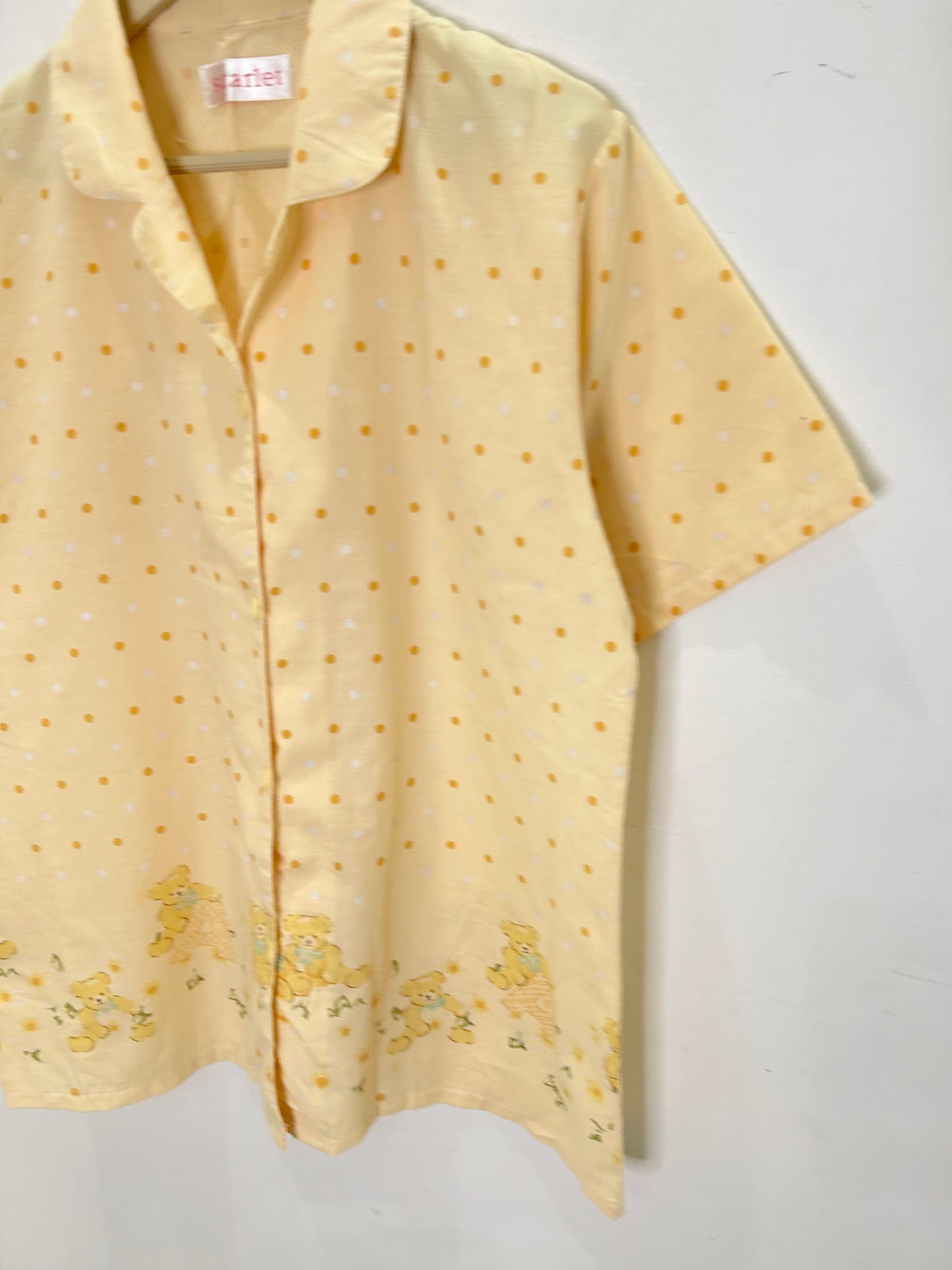 Teddy Polka Dot Shirt: Chest-42”
