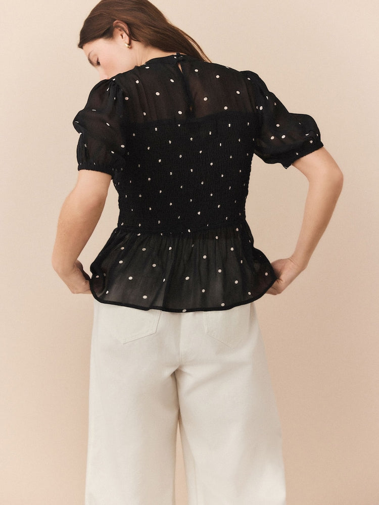 N EXT Polka Dot Top