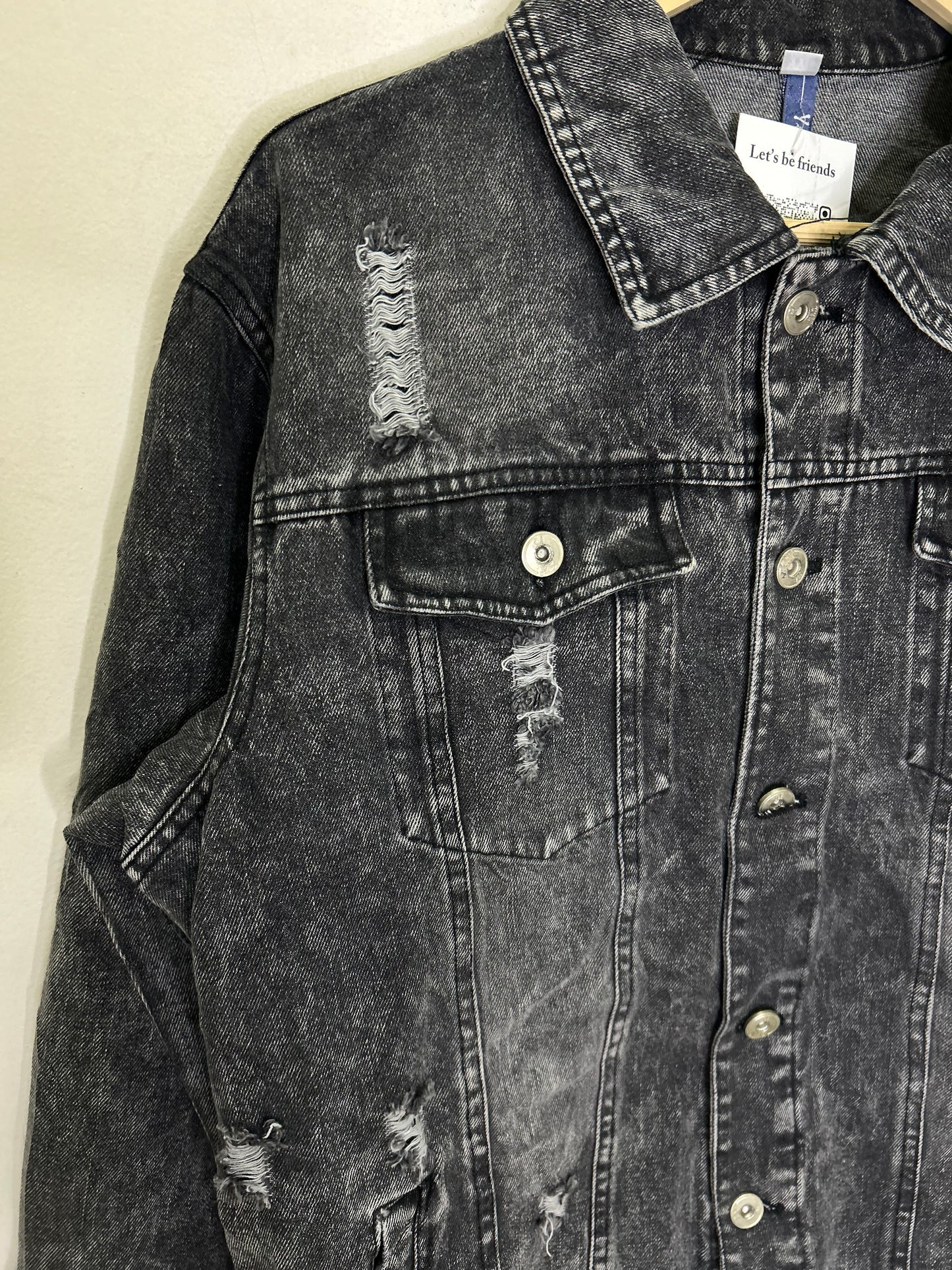 Distressed Cult Denim Jacket