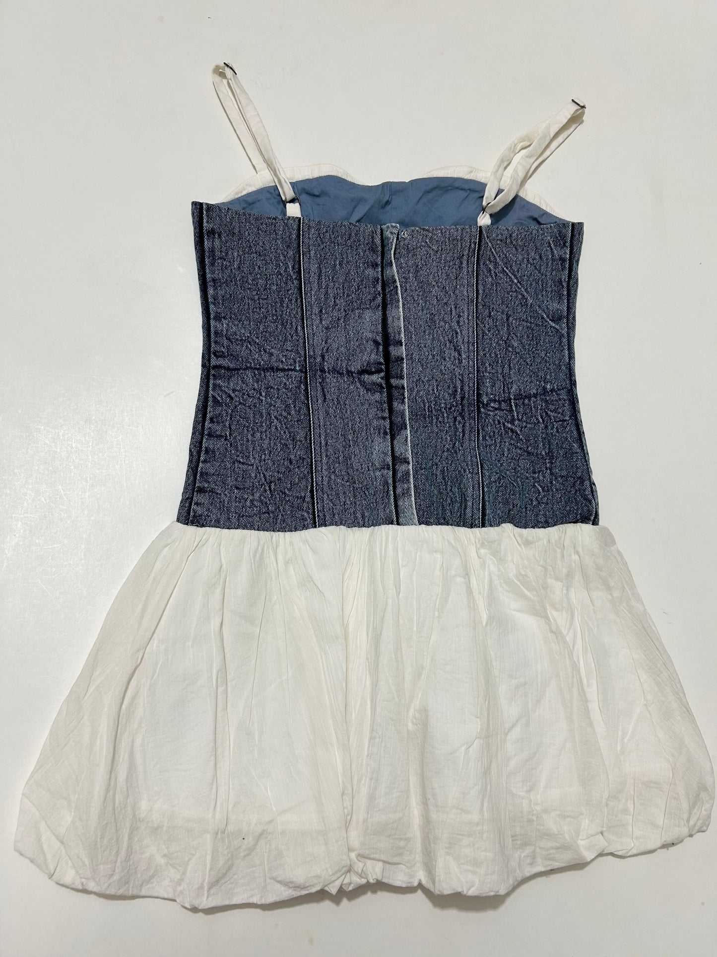 Denim Cotton Romper Dress