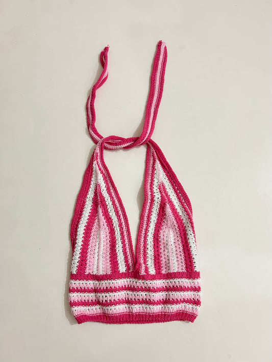 Pink Halter neck Bralette