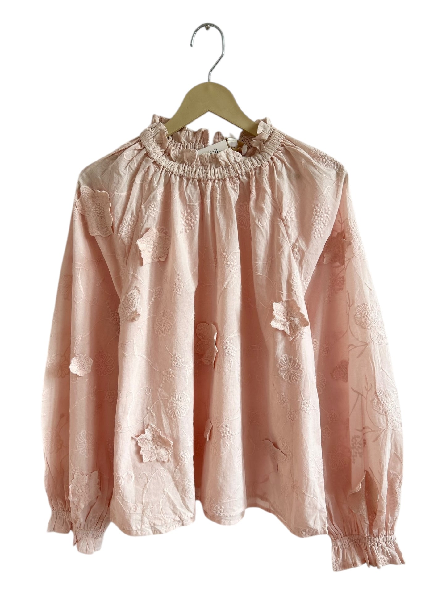 Cotton 3D Floral Top:46”