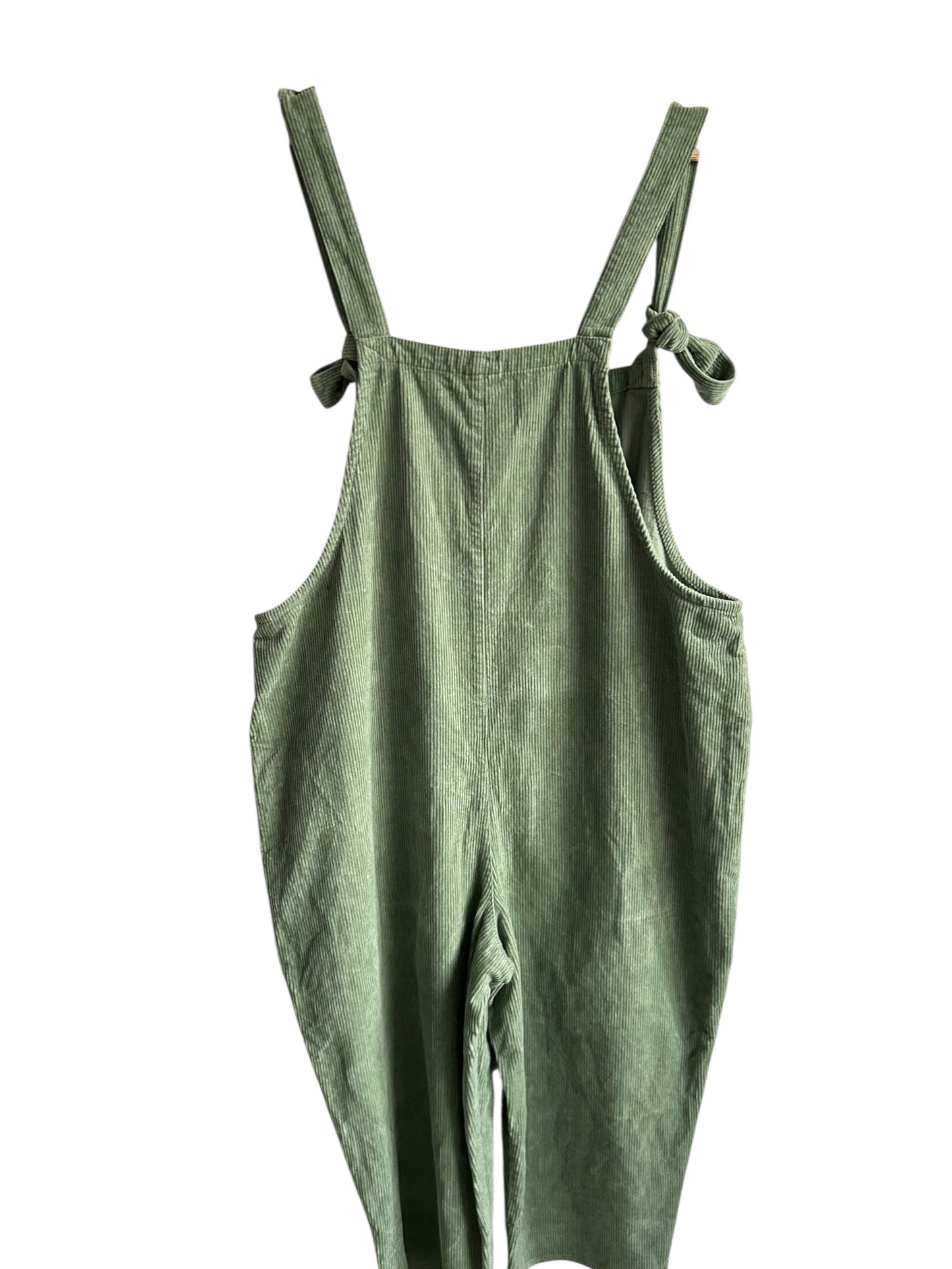 Lucy & Yak Green Corduroy Dungarees