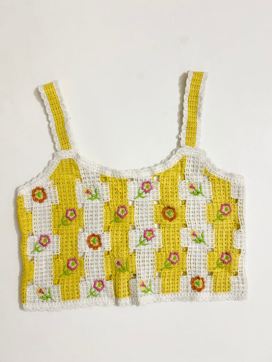 Floral Crochet Top