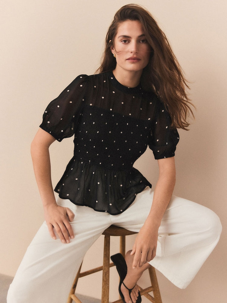 N EXT Polka Dot Top