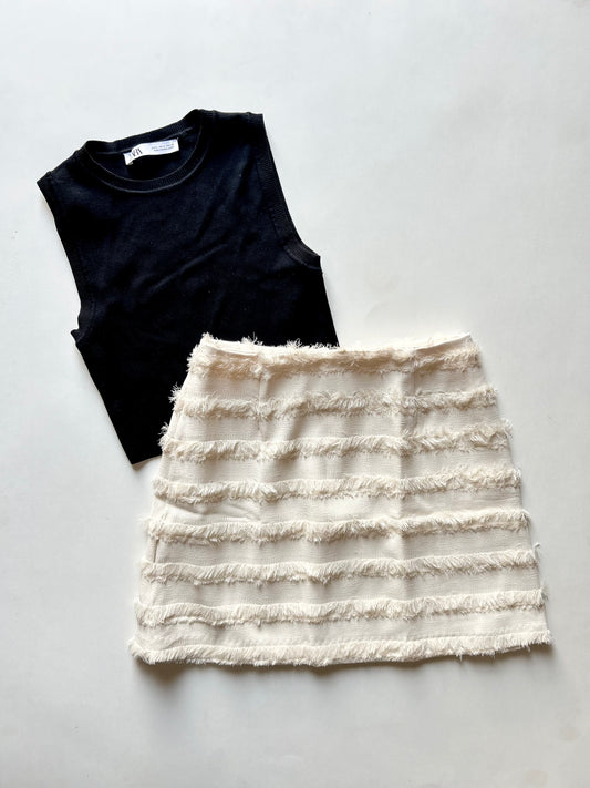 Fringe Skirt Waist 28”