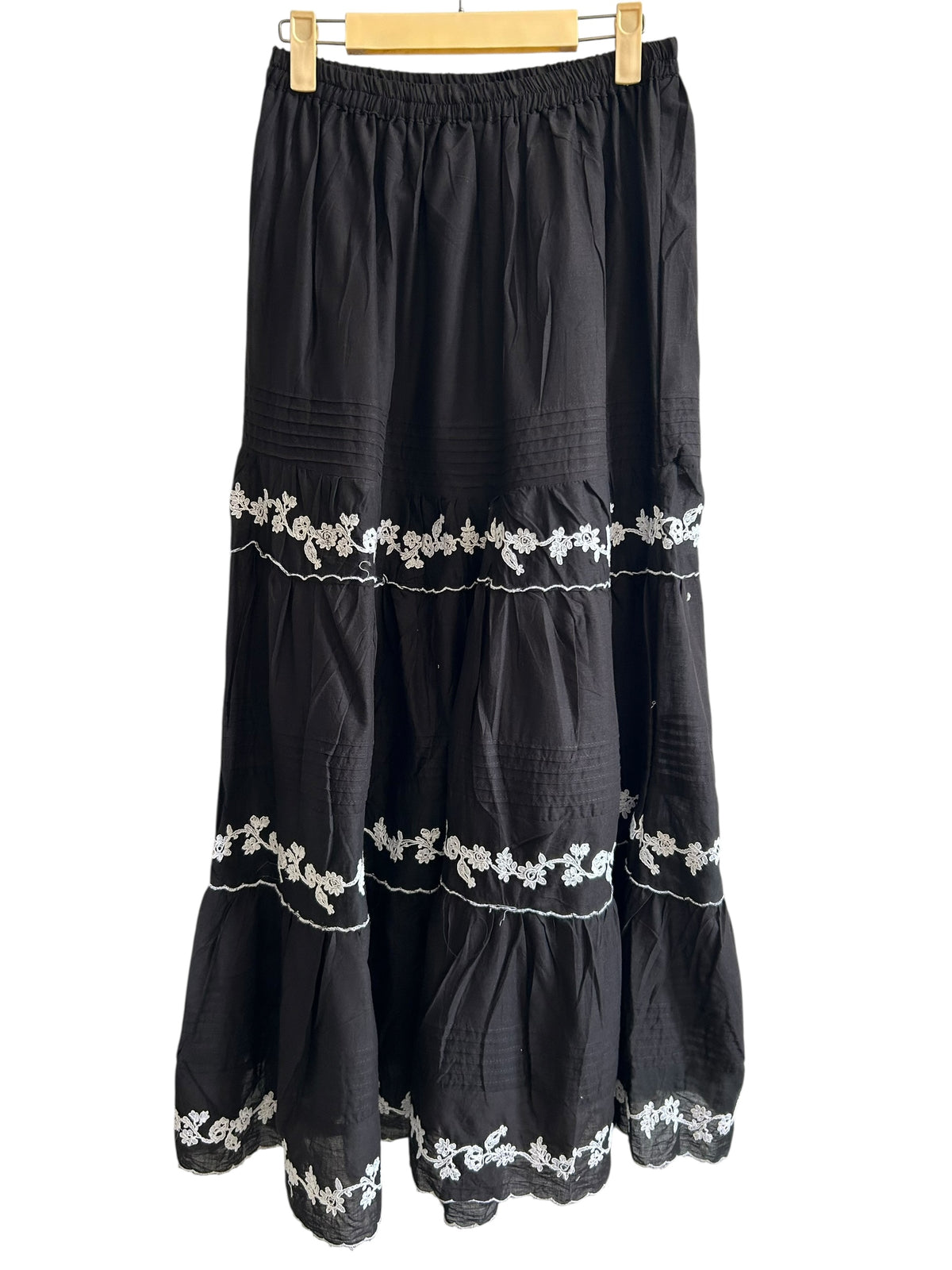 Black Skirt with white detailing