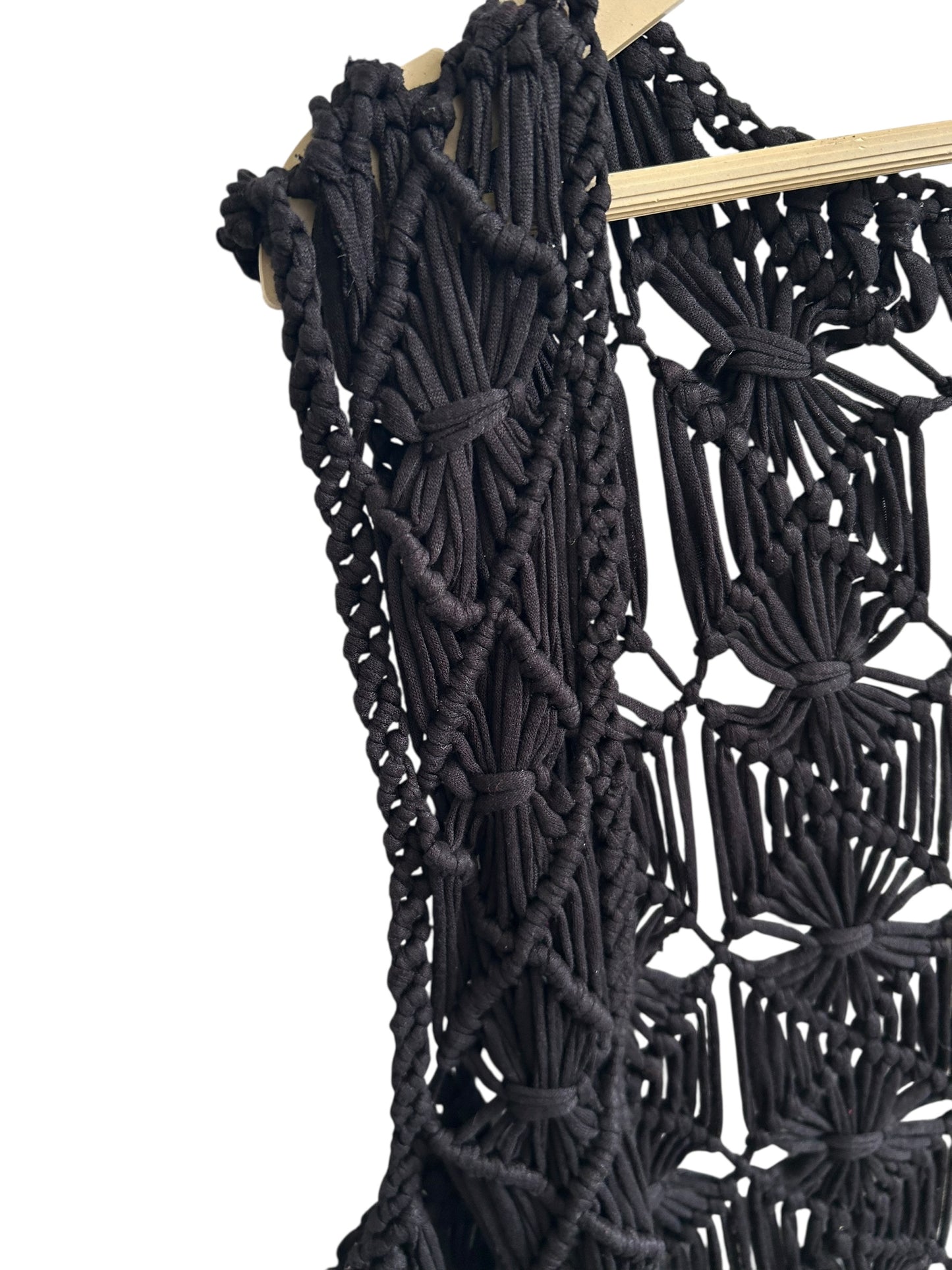 Black Crochet Shrug