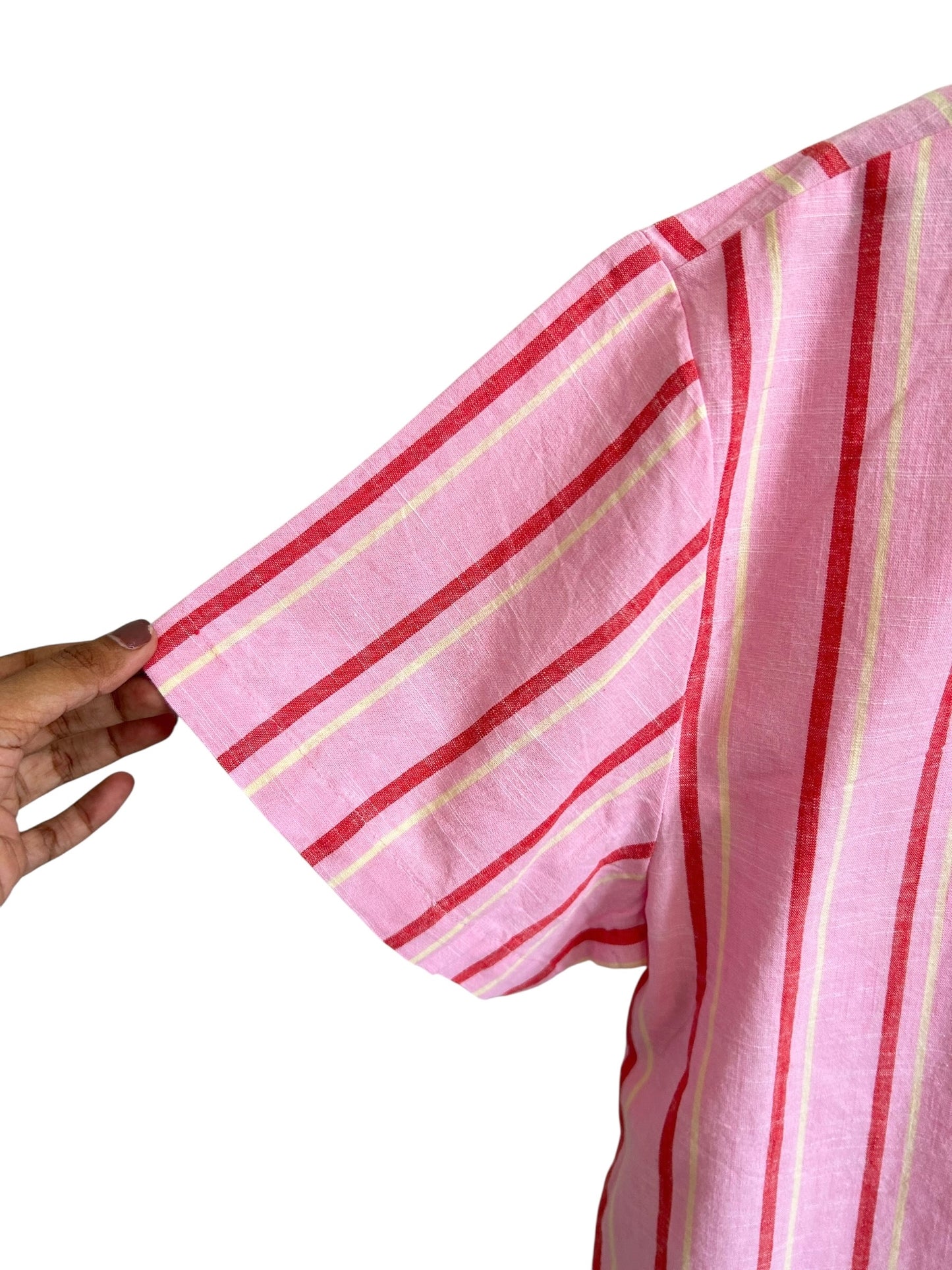 Pink Striped Cotton Shirt