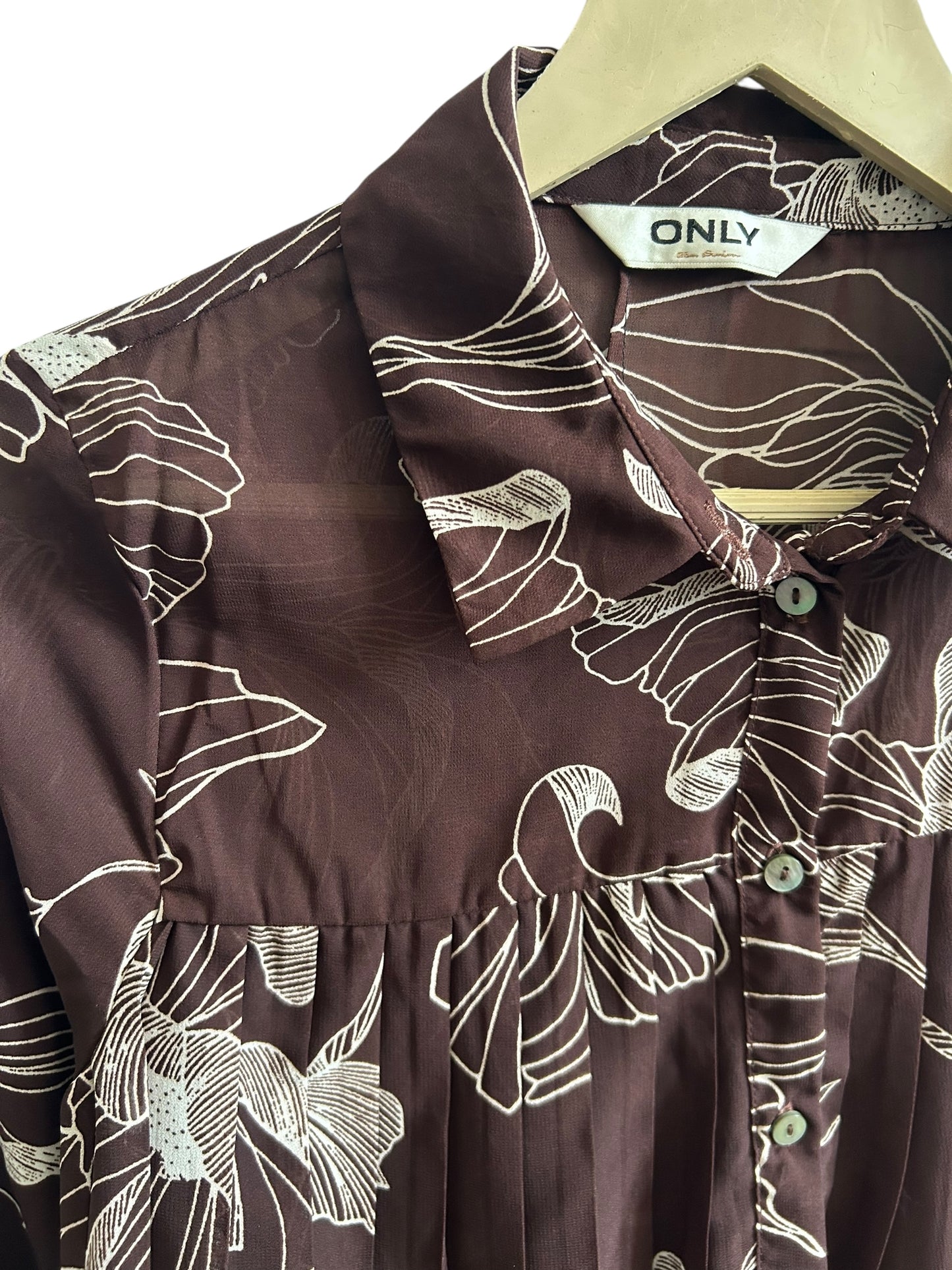 Brown Floral Top