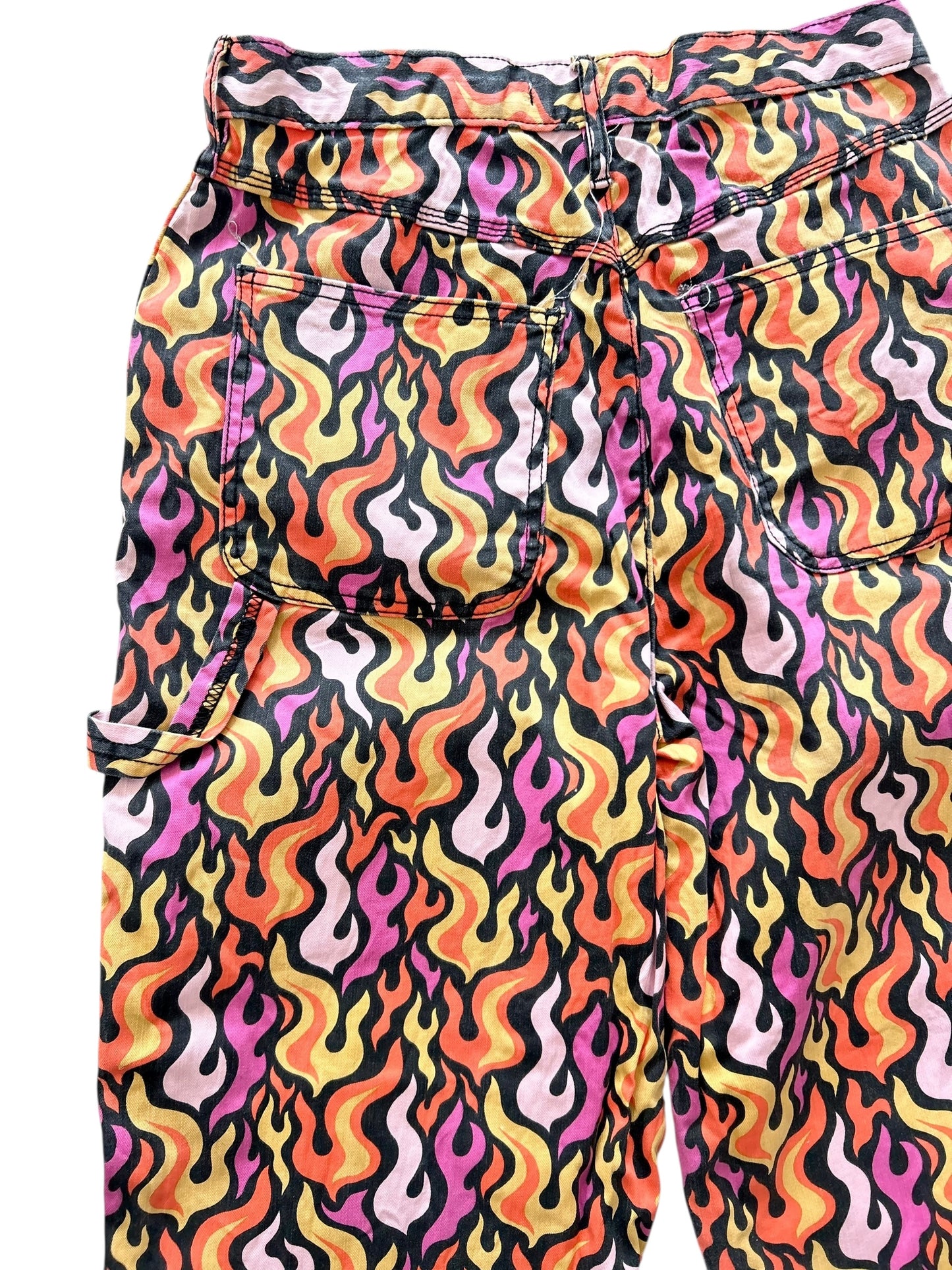 Fire Print Jeans