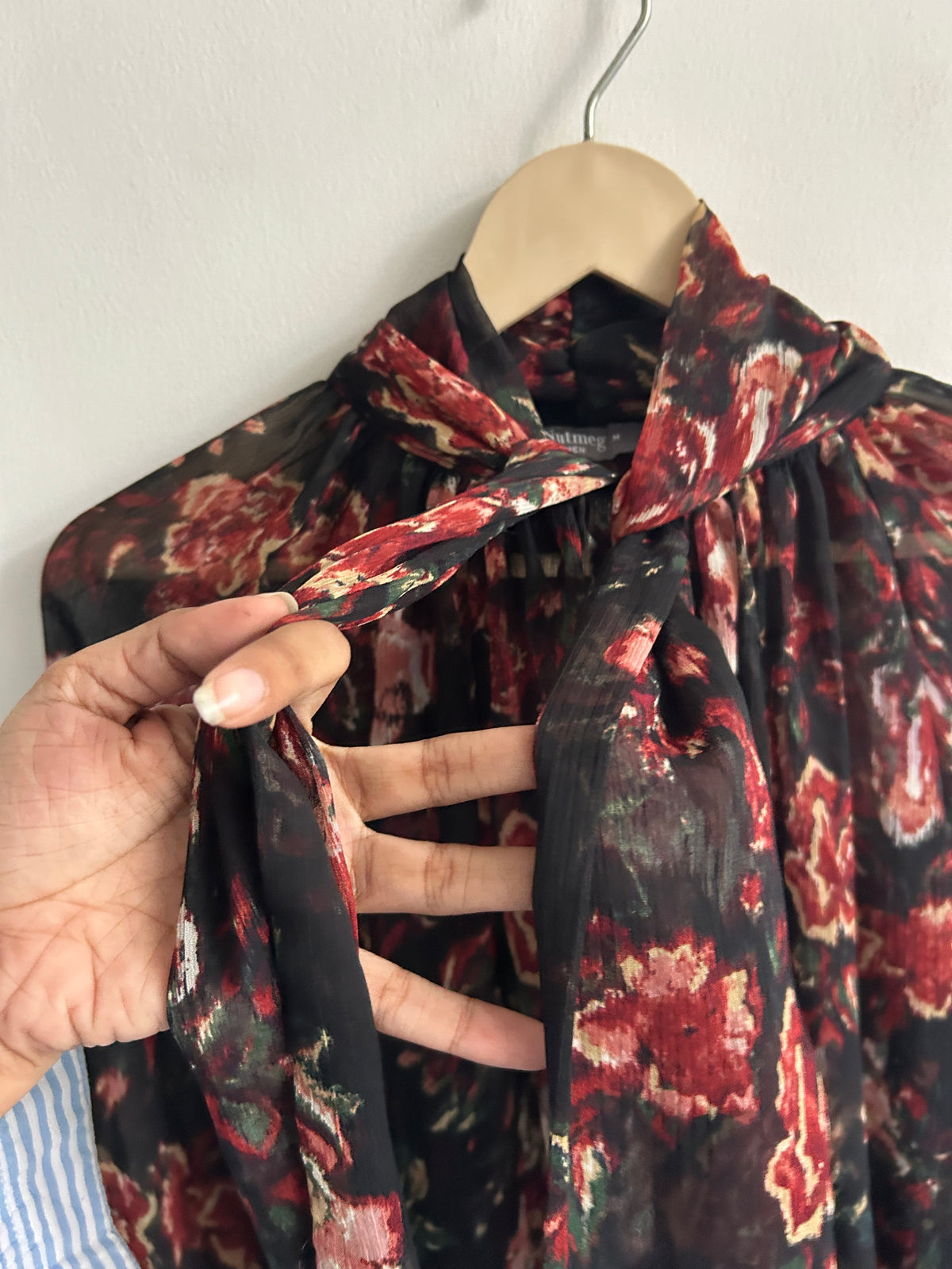 Floral Scarf Top