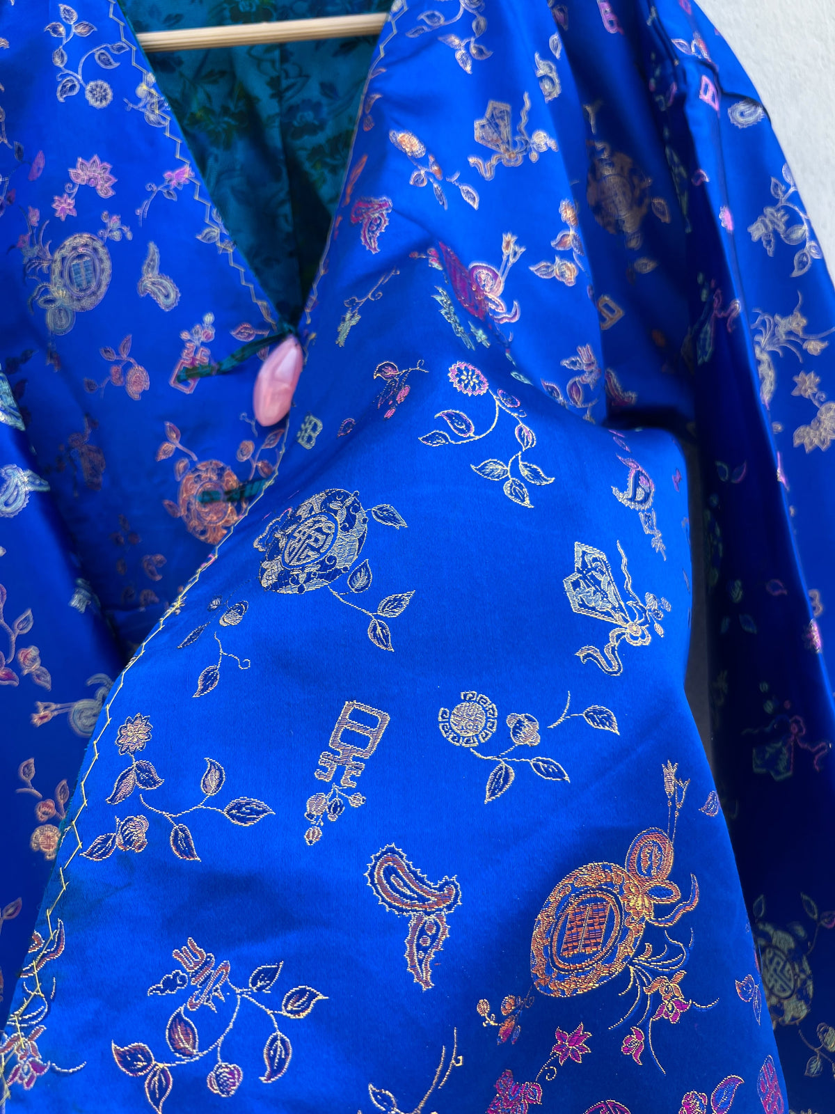 Blue Vintage Jacket: 44”