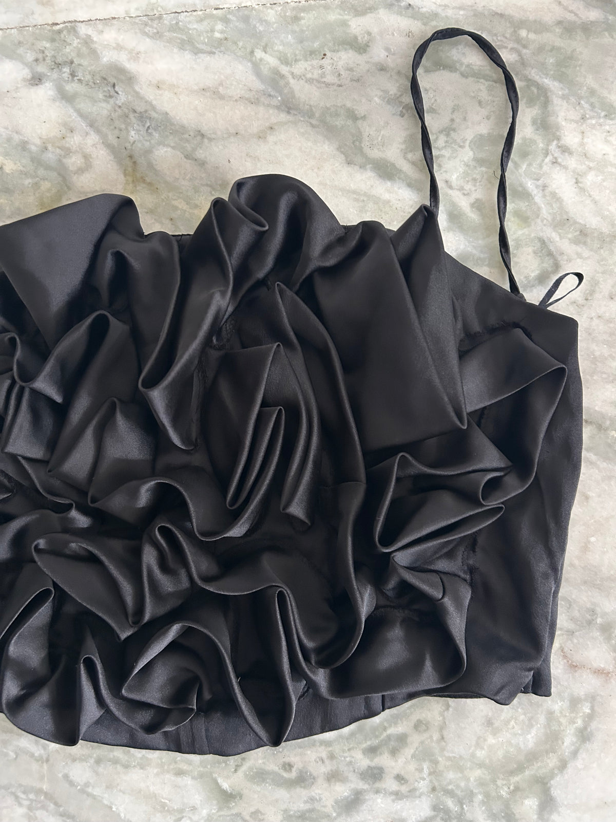 Black Textured ZARA Top: 40”
