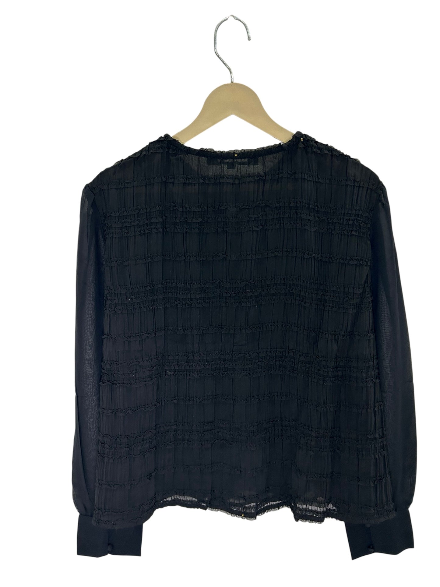 Black Pleated Shirt