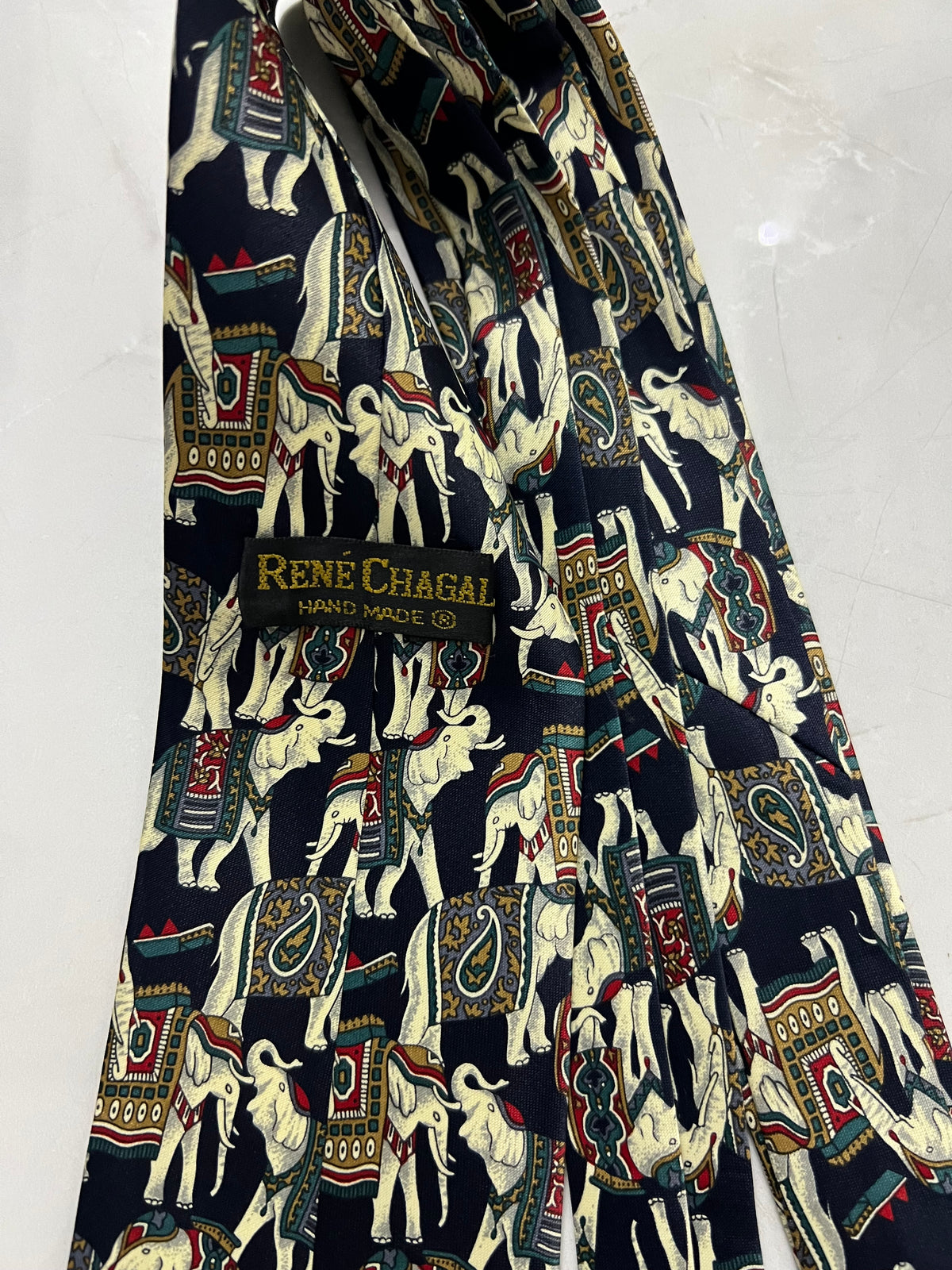 Rene Chagal Elephant Tie