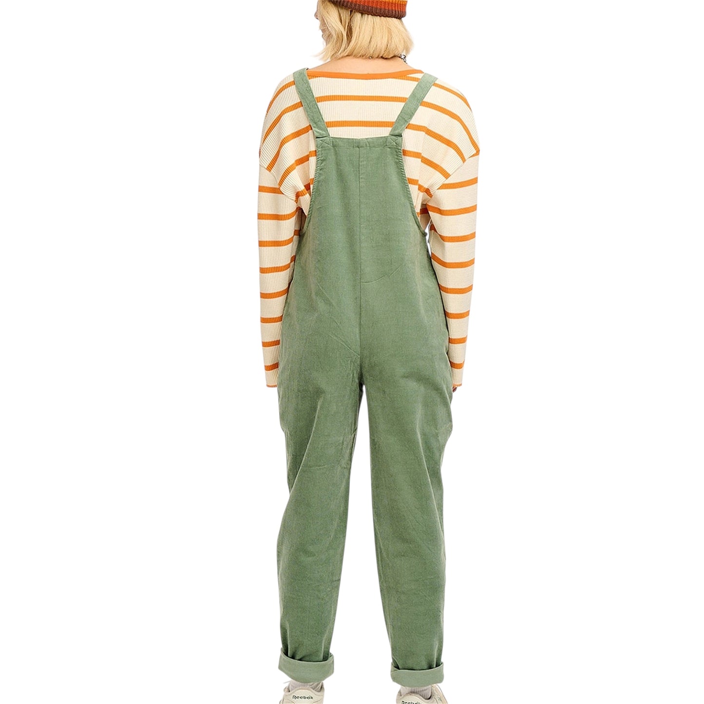 Lucy & Yak Green Corduroy Dungarees